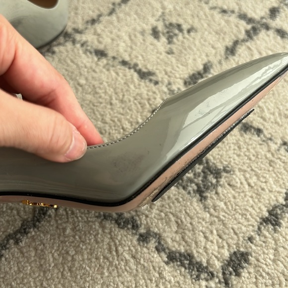 Prada Saffiano Stilleto Pumps Heels Pointed Toe sz 6 / 36 - Picture 9 of 15